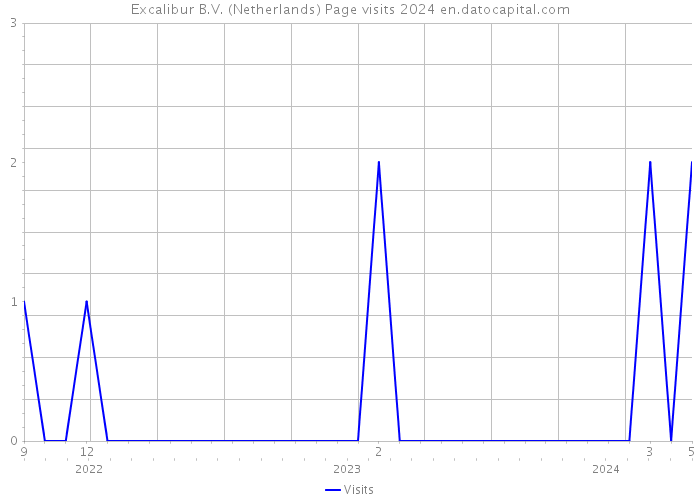 Excalibur B.V. (Netherlands) Page visits 2024 
