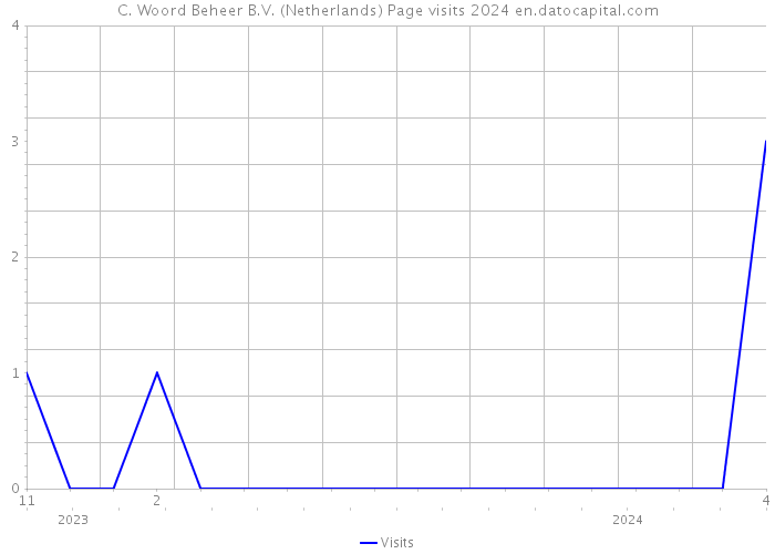C. Woord Beheer B.V. (Netherlands) Page visits 2024 