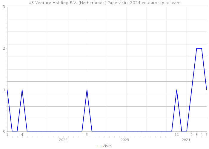 X3 Venture Holding B.V. (Netherlands) Page visits 2024 