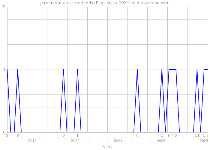 Jeroen Vulto (Netherlands) Page visits 2024 