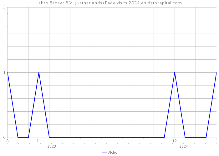 Jabro Beheer B.V. (Netherlands) Page visits 2024 