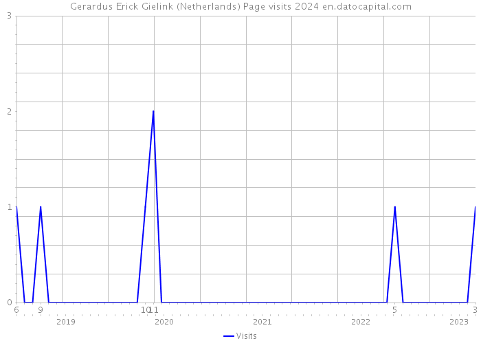 Gerardus Erick Gielink (Netherlands) Page visits 2024 