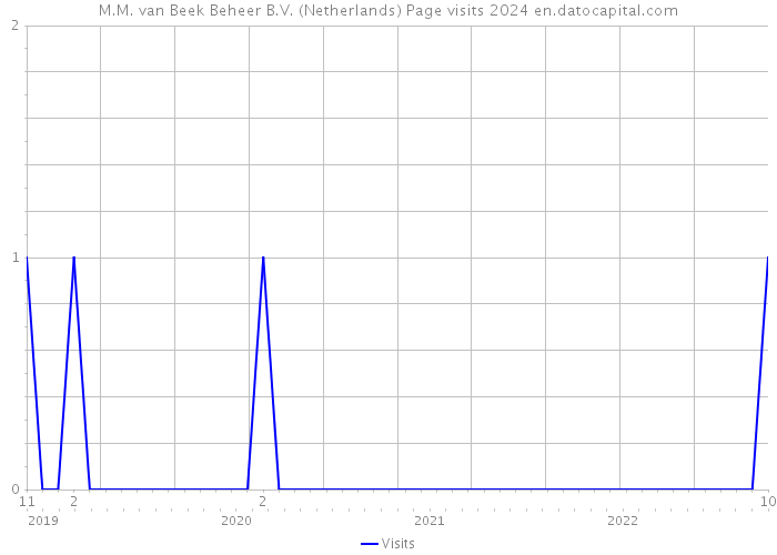 M.M. van Beek Beheer B.V. (Netherlands) Page visits 2024 