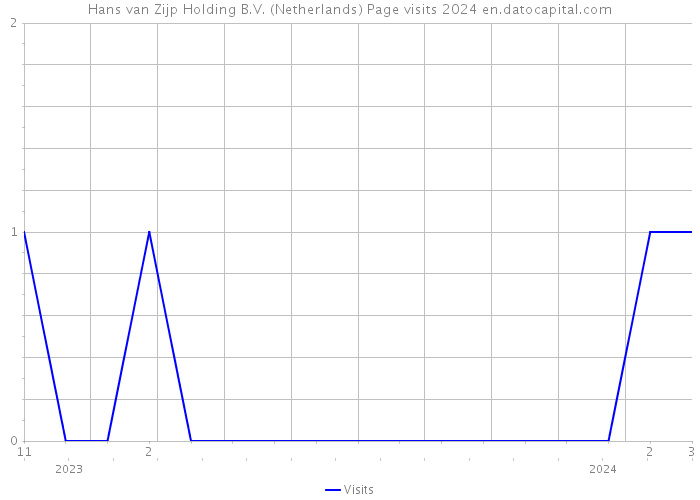 Hans van Zijp Holding B.V. (Netherlands) Page visits 2024 