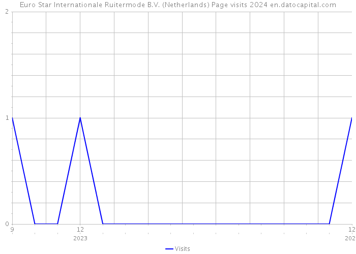 Euro Star Internationale Ruitermode B.V. (Netherlands) Page visits 2024 
