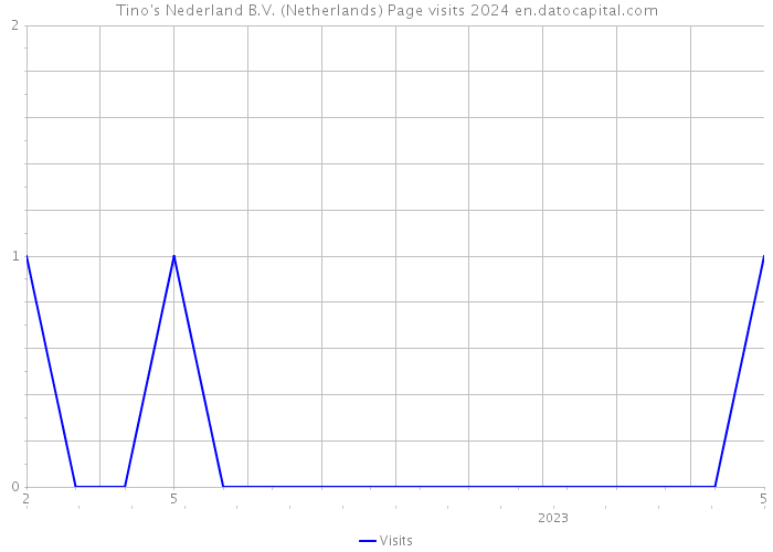 Tino's Nederland B.V. (Netherlands) Page visits 2024 