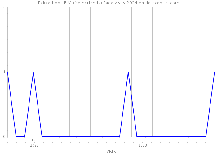 Pakketbode B.V. (Netherlands) Page visits 2024 