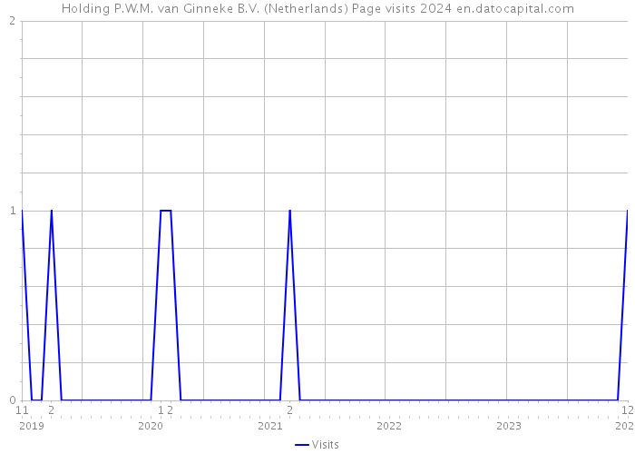 Holding P.W.M. van Ginneke B.V. (Netherlands) Page visits 2024 