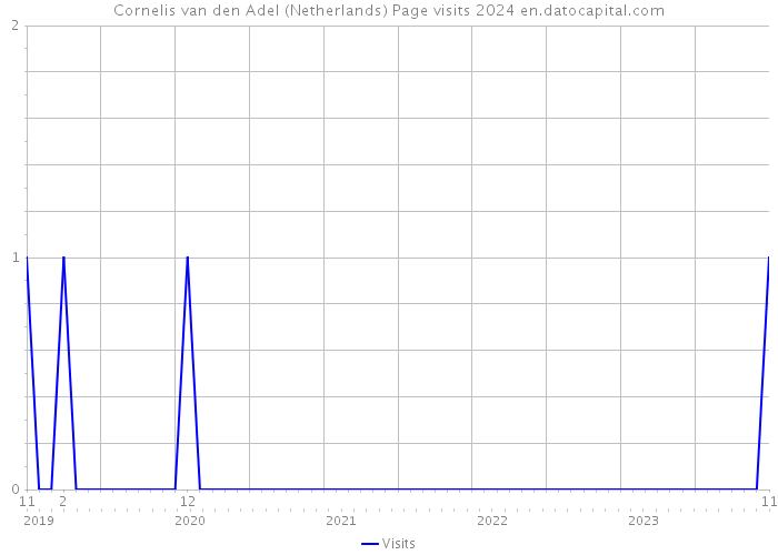 Cornelis van den Adel (Netherlands) Page visits 2024 
