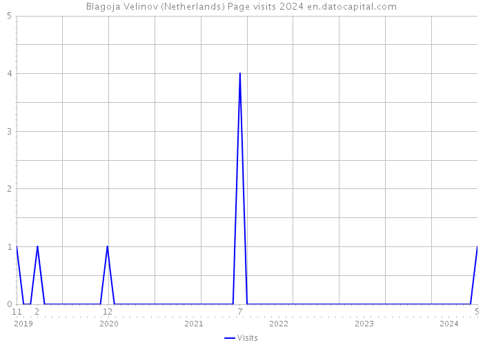 Blagoja Velinov (Netherlands) Page visits 2024 
