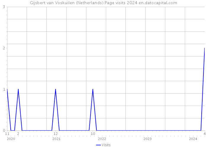 Gijsbert van Voskuilen (Netherlands) Page visits 2024 