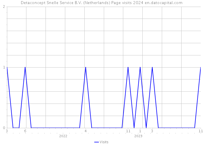 Detaconcept Snelle Service B.V. (Netherlands) Page visits 2024 