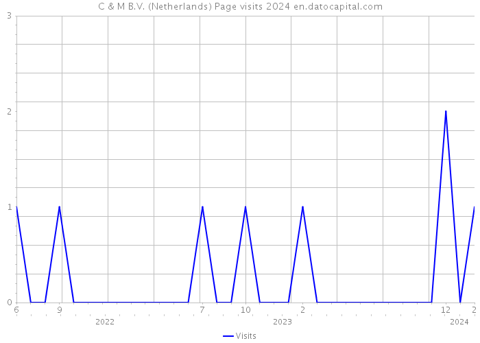 C & M B.V. (Netherlands) Page visits 2024 