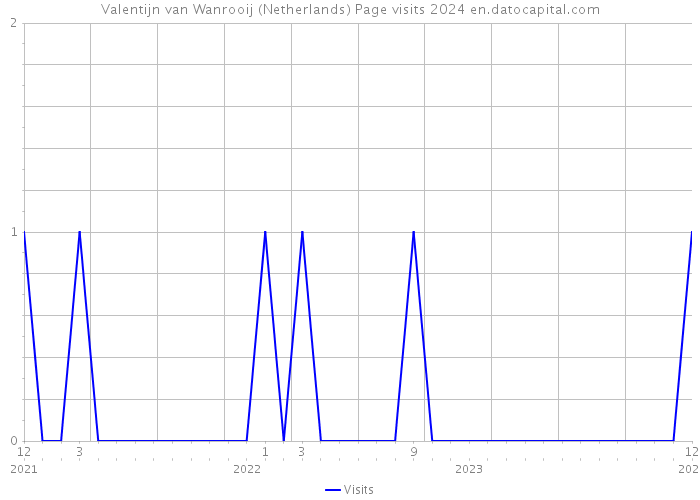 Valentijn van Wanrooij (Netherlands) Page visits 2024 