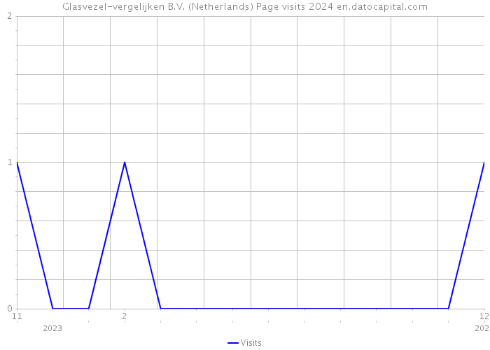 Glasvezel-vergelijken B.V. (Netherlands) Page visits 2024 