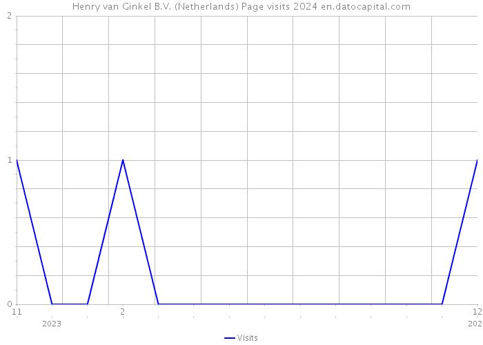 Henry van Ginkel B.V. (Netherlands) Page visits 2024 