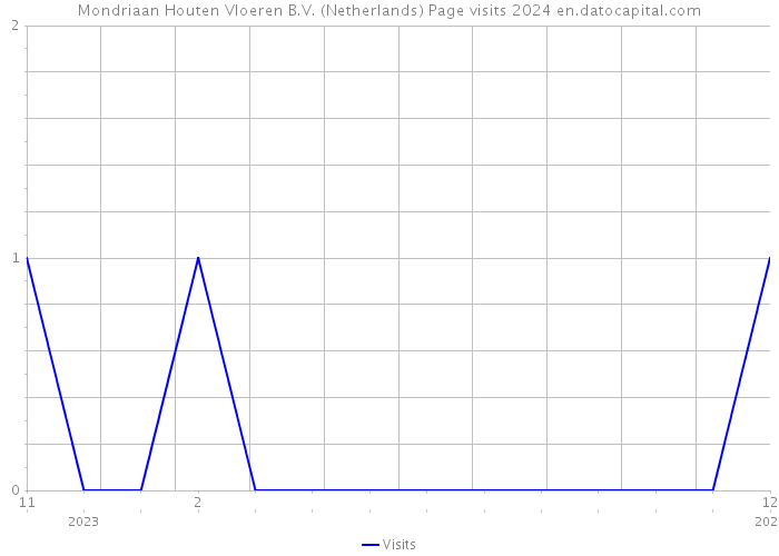 Mondriaan Houten Vloeren B.V. (Netherlands) Page visits 2024 