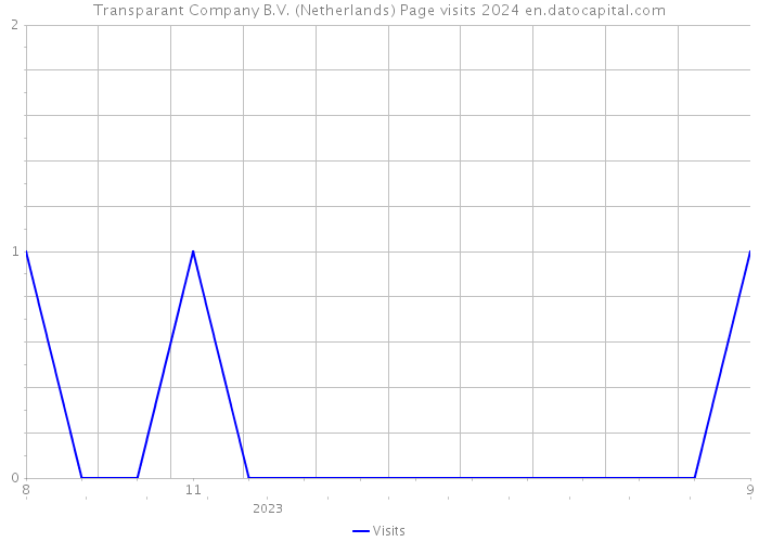 Transparant Company B.V. (Netherlands) Page visits 2024 