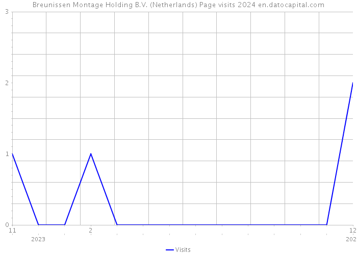 Breunissen Montage Holding B.V. (Netherlands) Page visits 2024 