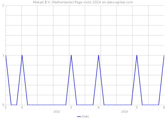 Makati B.V. (Netherlands) Page visits 2024 