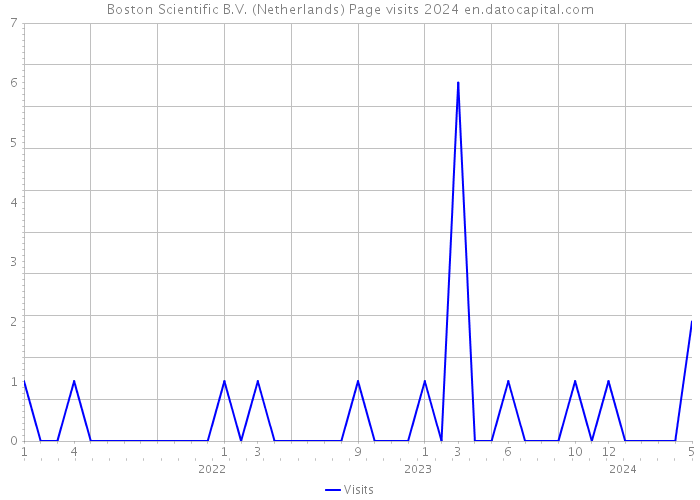 Boston Scientific B.V. (Netherlands) Page visits 2024 