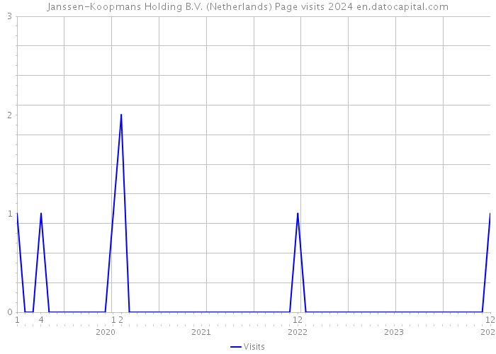 Janssen-Koopmans Holding B.V. (Netherlands) Page visits 2024 