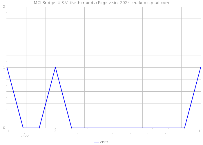 MCI Bridge IX B.V. (Netherlands) Page visits 2024 