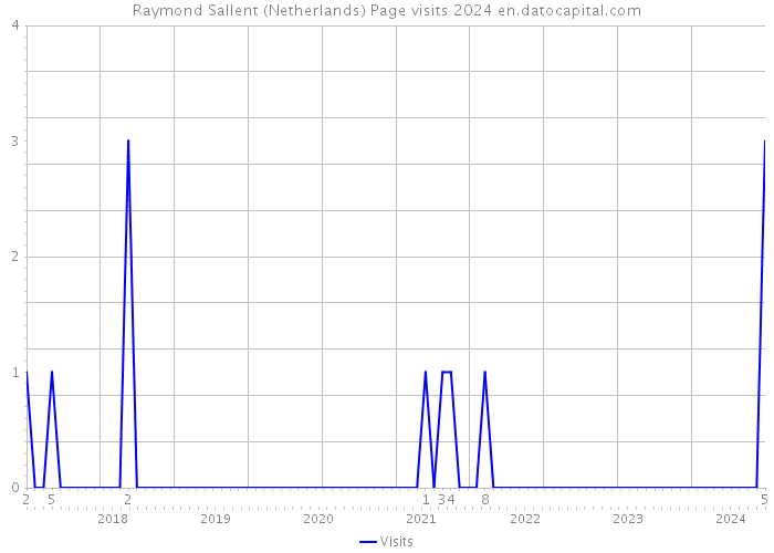 Raymond Sallent (Netherlands) Page visits 2024 
