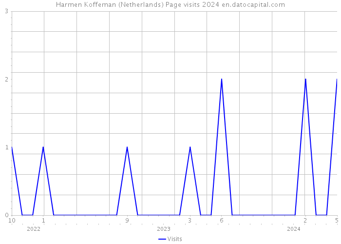 Harmen Koffeman (Netherlands) Page visits 2024 