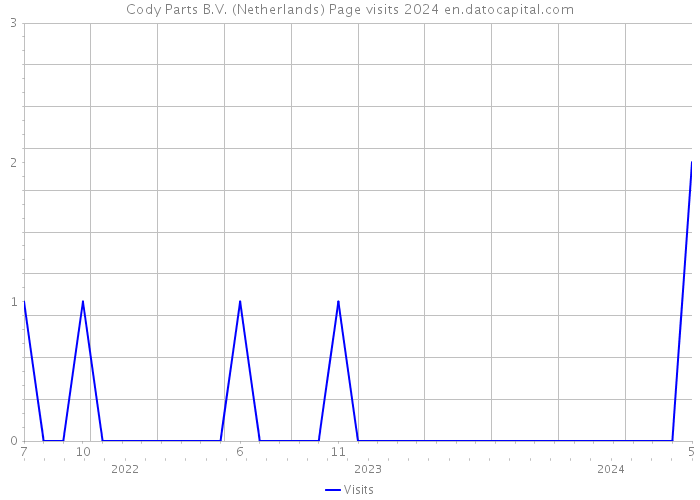 Cody Parts B.V. (Netherlands) Page visits 2024 