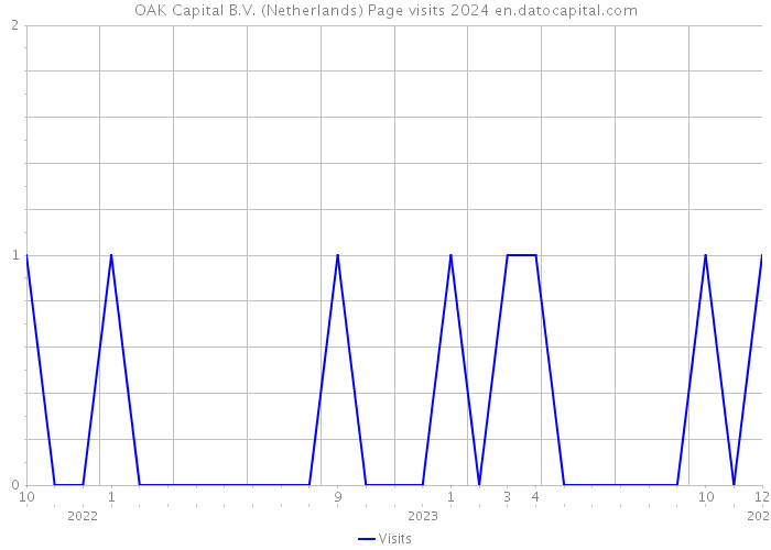 OAK Capital B.V. (Netherlands) Page visits 2024 