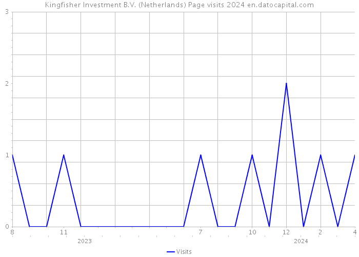 Kingfisher Investment B.V. (Netherlands) Page visits 2024 