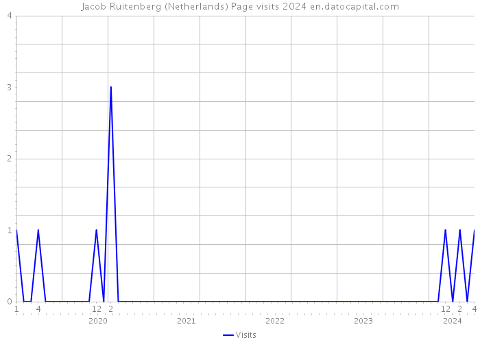 Jacob Ruitenberg (Netherlands) Page visits 2024 