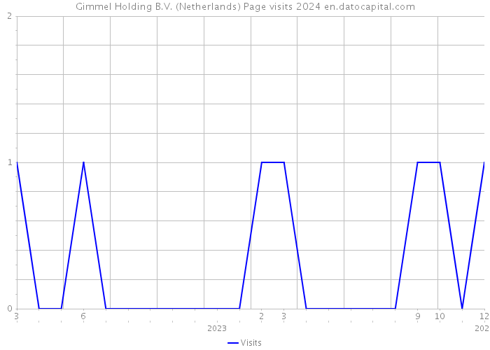 Gimmel Holding B.V. (Netherlands) Page visits 2024 