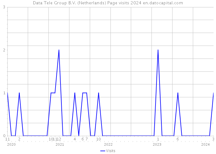 Data Tele Group B.V. (Netherlands) Page visits 2024 