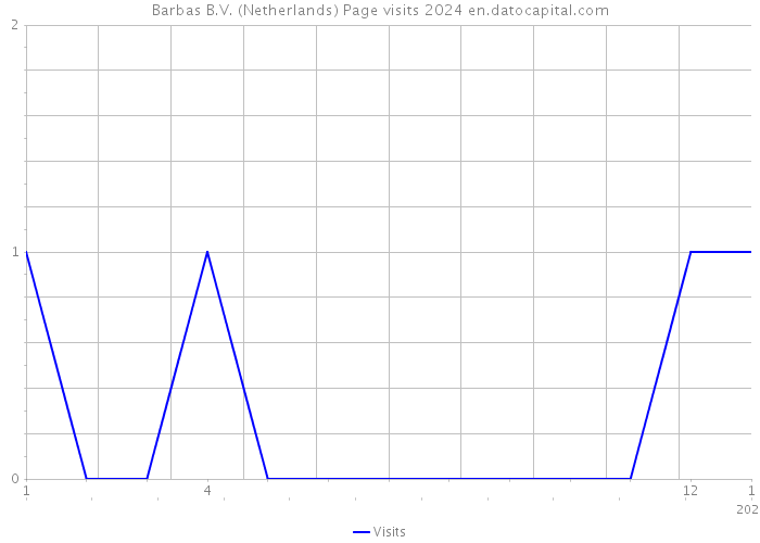 Barbas B.V. (Netherlands) Page visits 2024 