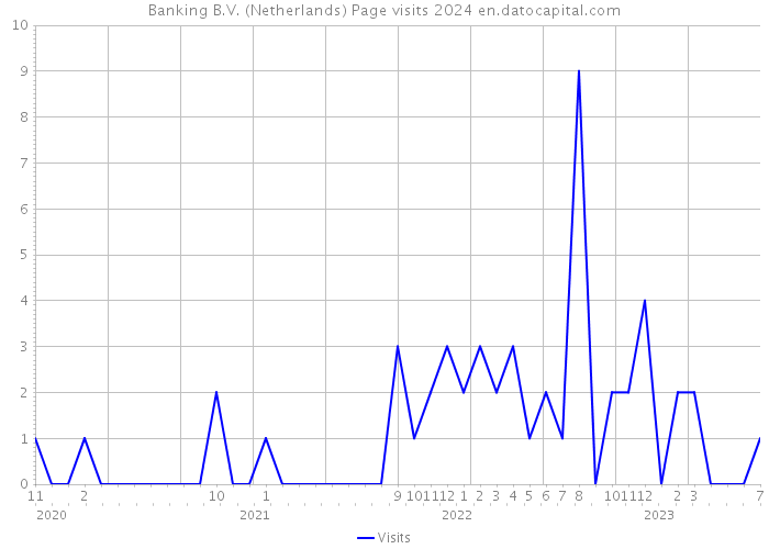 Banking B.V. (Netherlands) Page visits 2024 