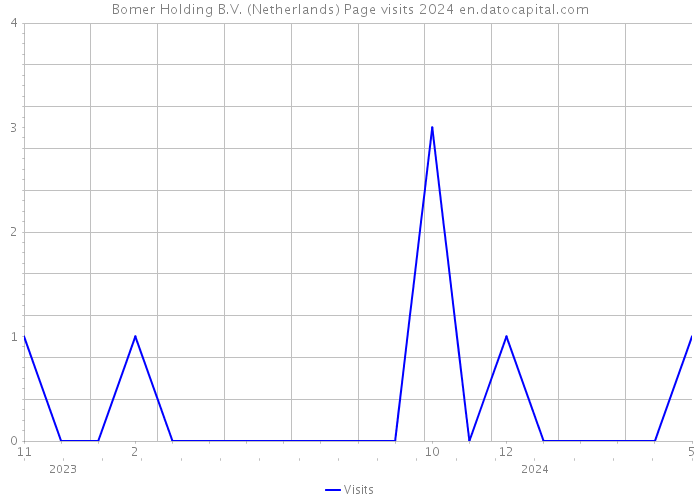 Bomer Holding B.V. (Netherlands) Page visits 2024 