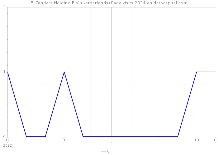 E. Zanders Holding B.V. (Netherlands) Page visits 2024 
