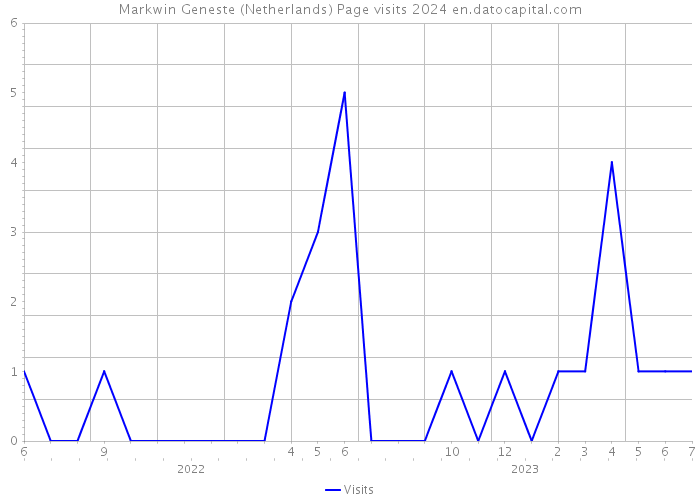 Markwin Geneste (Netherlands) Page visits 2024 