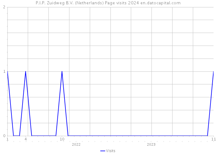 P.I.P. Zuidweg B.V. (Netherlands) Page visits 2024 