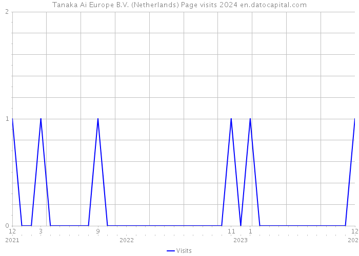 Tanaka Ai Europe B.V. (Netherlands) Page visits 2024 