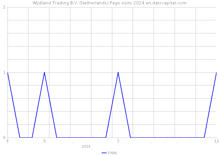 Wijdland Trading B.V. (Netherlands) Page visits 2024 