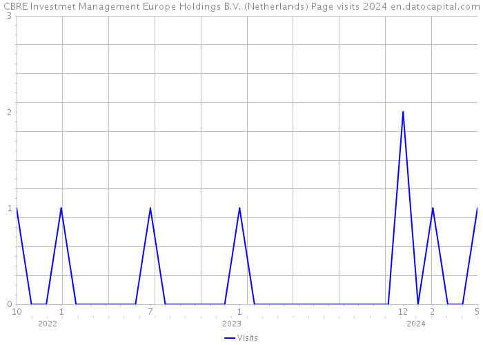 CBRE Investmet Management Europe Holdings B.V. (Netherlands) Page visits 2024 