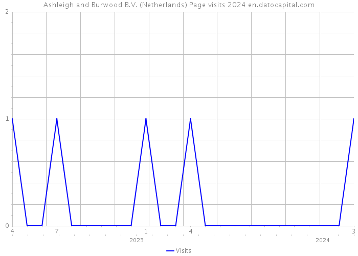 Ashleigh and Burwood B.V. (Netherlands) Page visits 2024 