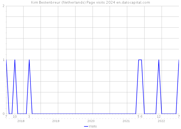 Kim Bestenbreur (Netherlands) Page visits 2024 