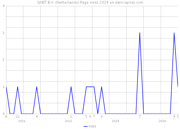 QNET B.V. (Netherlands) Page visits 2024 