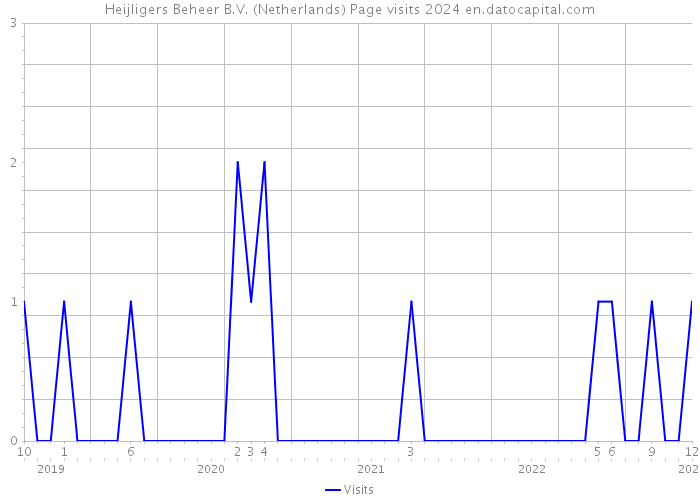 Heijligers Beheer B.V. (Netherlands) Page visits 2024 