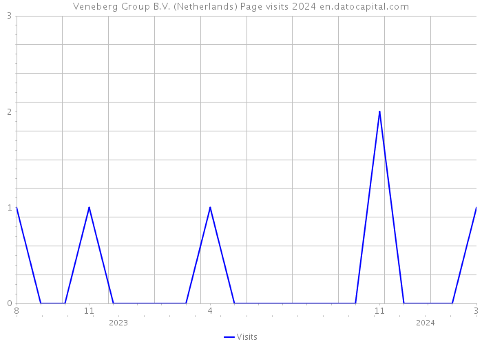 Veneberg Group B.V. (Netherlands) Page visits 2024 