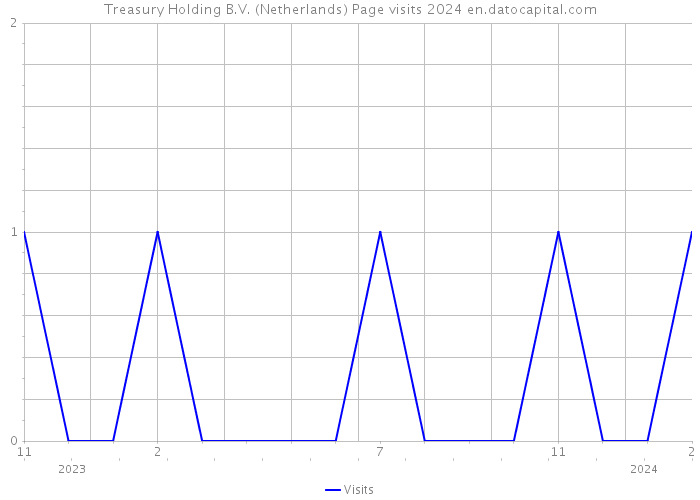 Treasury Holding B.V. (Netherlands) Page visits 2024 